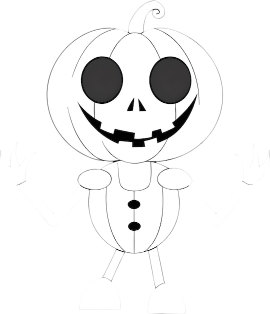 Adorable jack o lantern clipart with a cheerful smile perfect for Halloween