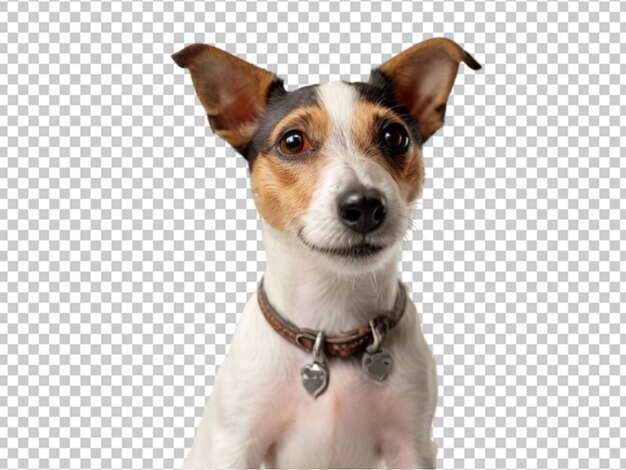 PSD adorable pedigreed smooth fox terrier happily playing png