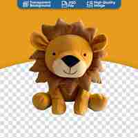 PSD adorable plush lion toy