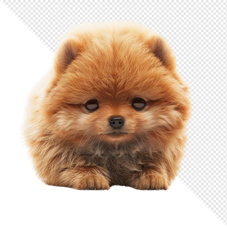 PSD 可愛いポメラニアン犬