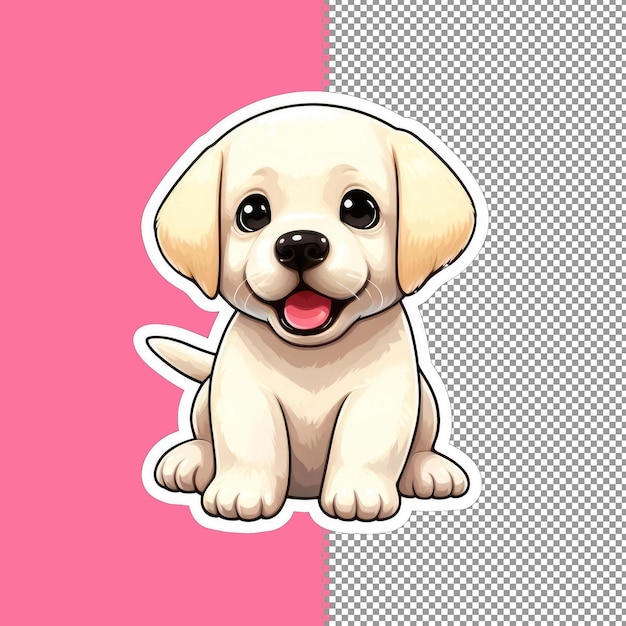 PSD adorable puppy vector illustratie png