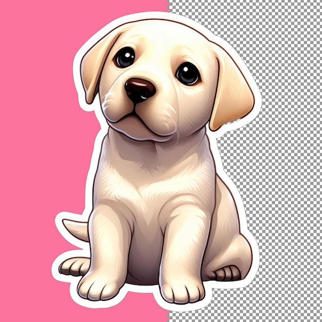 PSD adorable puppy vector illustratie png