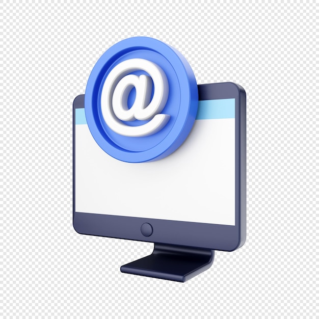 PSD adres e-mail funkcji komputera 3d