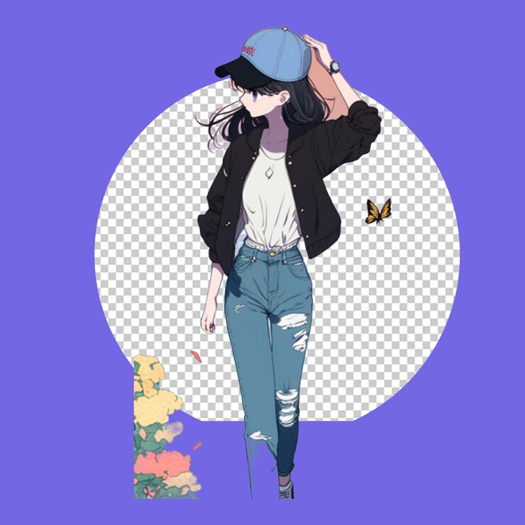 PSD adult anime character png