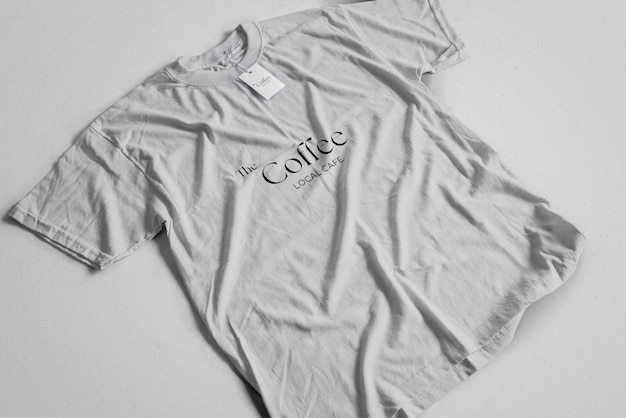 Adult Tagless Tee Tshirt Mockup