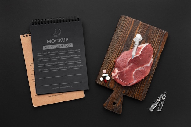 PSD adulterated food mockup concept