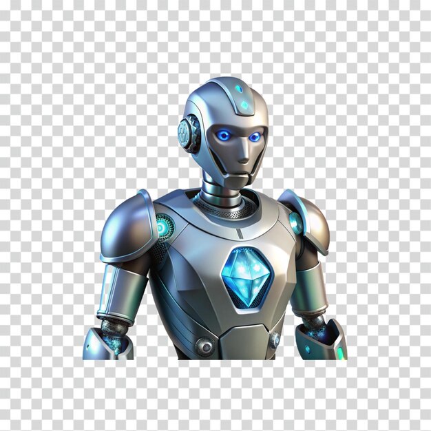 Advanced Robot Design Futuristic AI with Luminous Core