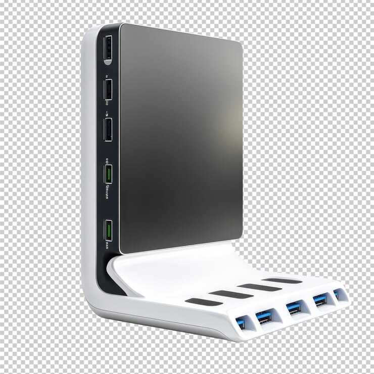 PSD advanced usbc hubs and docking stations sleek multiport adapters for laptops transparent background