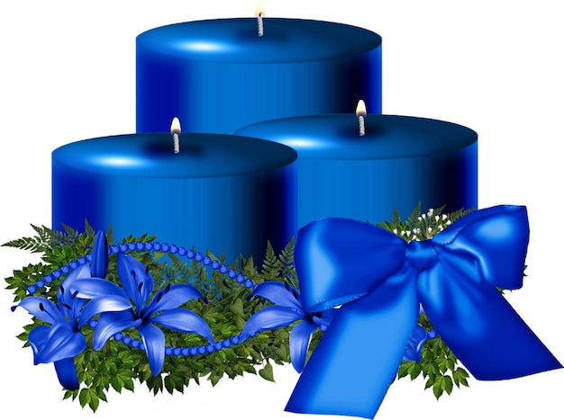 PSD advent candles advent wreath four candles advent candle