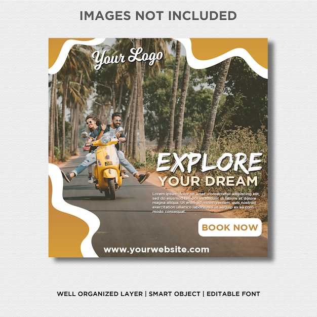Adventures Explore Your Dream Instagram Banner