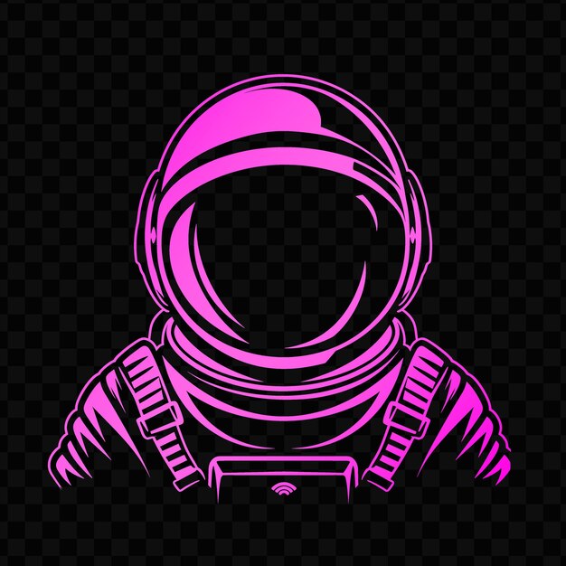 Logo della mascotte dell'astronauta avventuroso con casco e spazi psd t-shirt vettoriale tattoo ink art