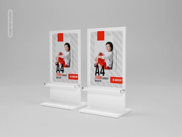 Advertentiestandaard banner mockup