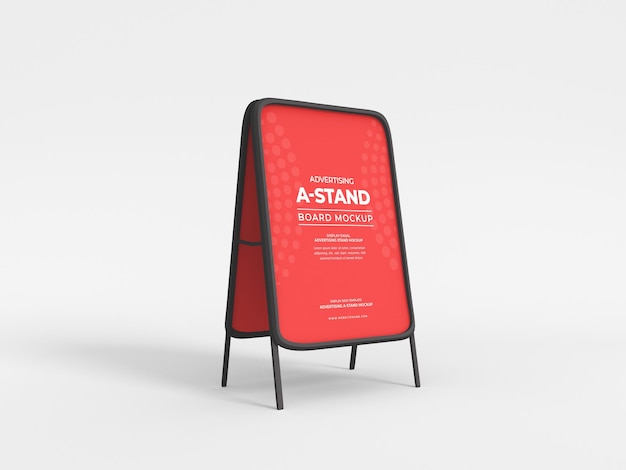 Adverteren voor een stand-posterbannermodel