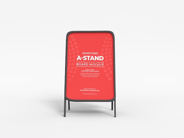 Adverteren voor een stand-posterbannermodel