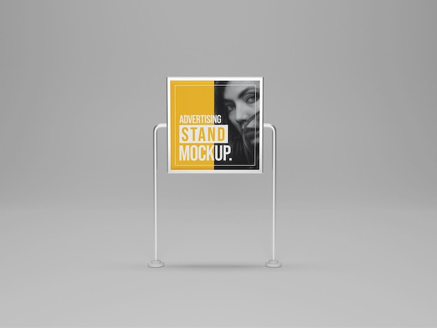 Advertise stand banner mockup