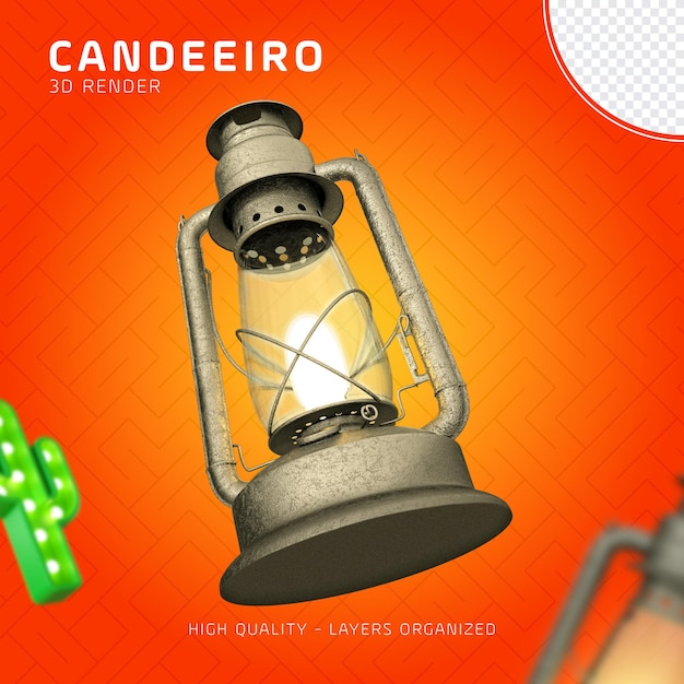 An advertisement for a lamp that says candelo on it