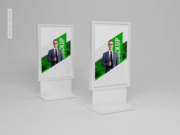 Mockup di banner per stand all'aperto pubblicitario