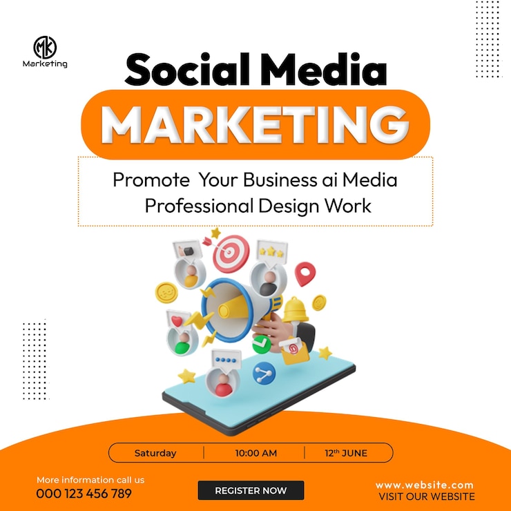 PSD an advertisement for social media for social media