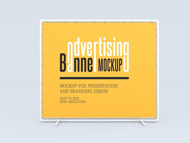 Advertising banner mockup