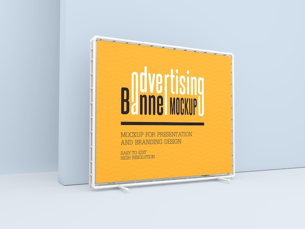 PSD advertising banner mockup