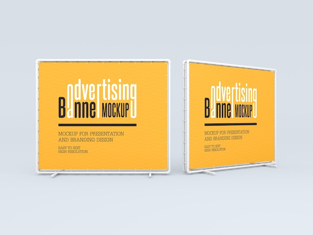 PSD advertising banner mockup