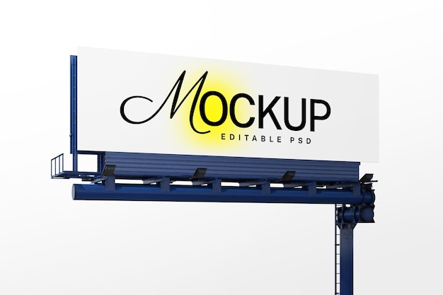 advertising billboard mockup template design psd