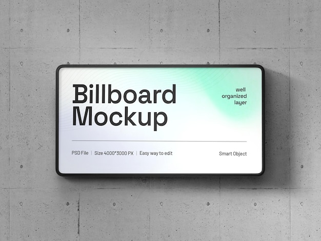 advertising billboard mockup