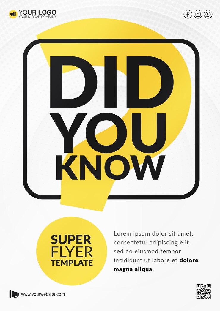 Advertising flyer template