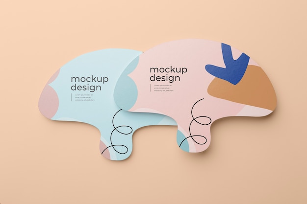 PSD advertising hand fans mockup