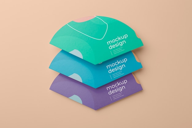 PSD advertising hand fans mockup