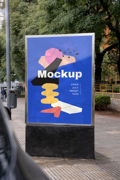 PSD advertising outdoor display mockup