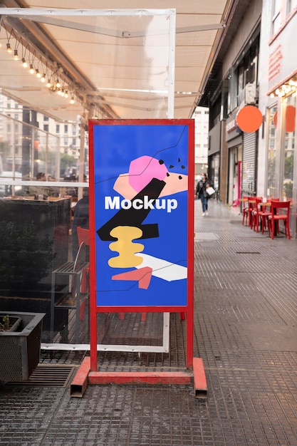 PSD advertising outdoor display mockup