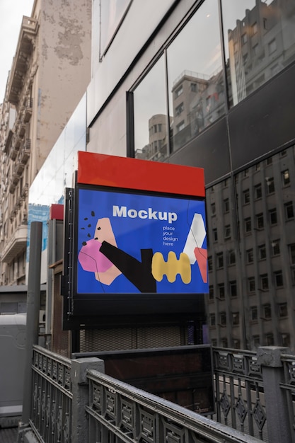 PSD advertising outdoor display mockup