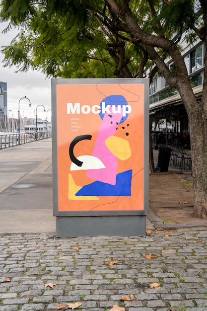 PSD advertising outdoor display mockup