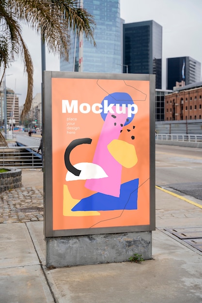 PSD advertising outdoor display mockup