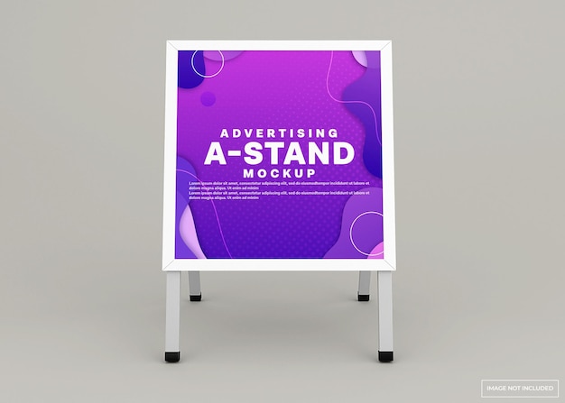 Advertising stand banner mockup design