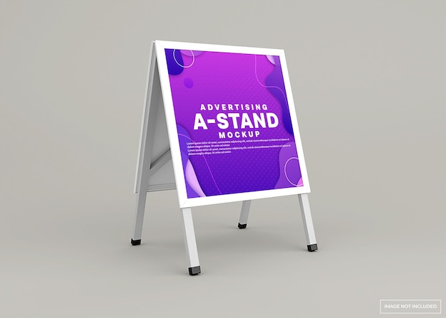 Advertising stand banner mockup design