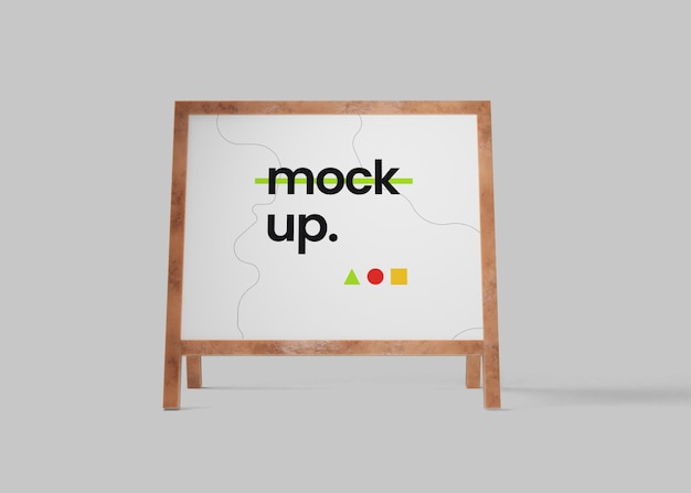 Advertising stand banner mockup