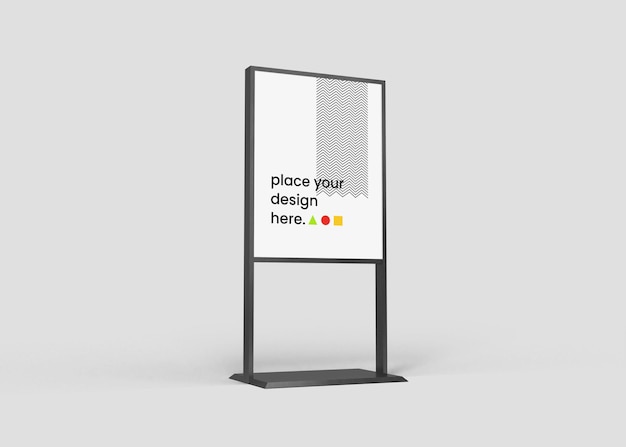 advertising stand banner mockup