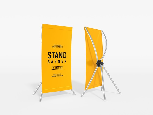 PSD advertising stand banner mockup