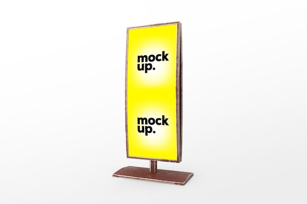Advertising stand billboard mockup template psd