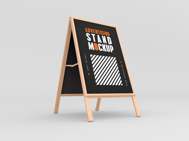 Mockup di stand pubblicitario