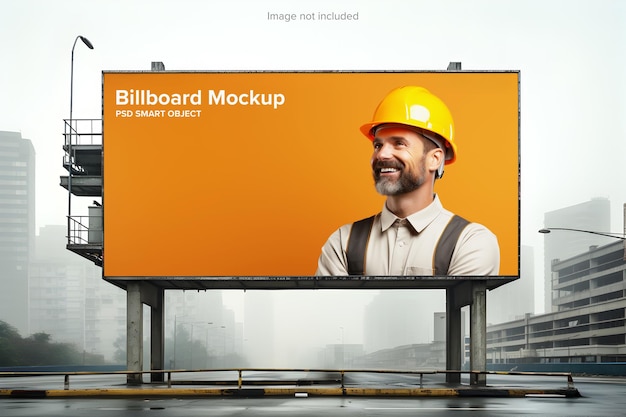 PSD advetising billboard mockup