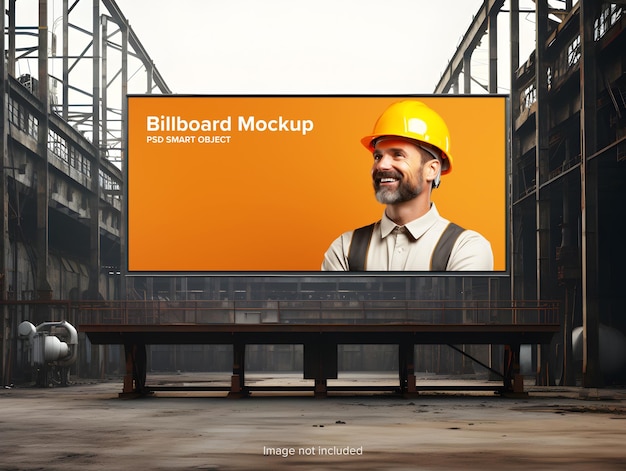 PSD advetising billboard mockup