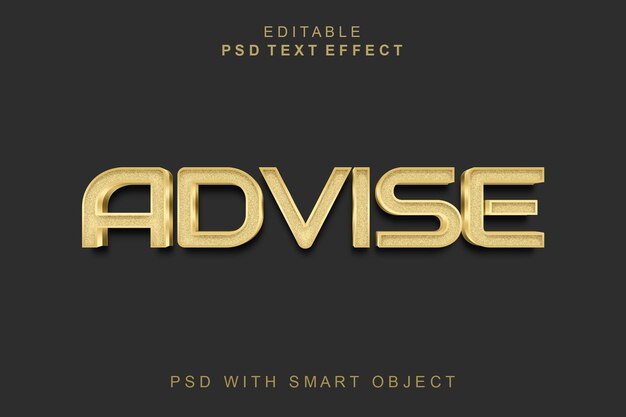 PSD 3dテキスト効果をアドバイスする