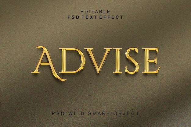 PSD advise 3d text effect