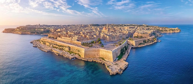 aerial view of valletta malta