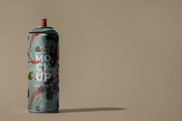 Aerosol fles mockup ontwerp