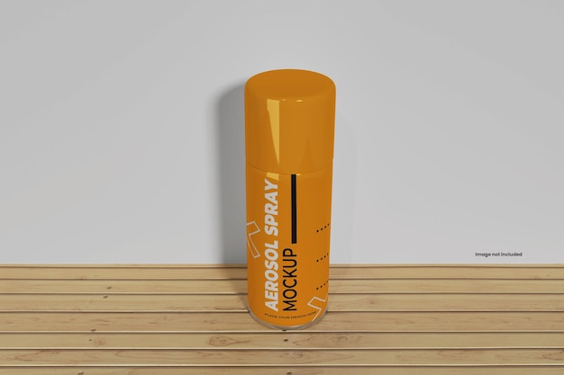 Aerosol spray can mockup