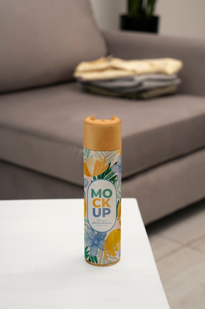 PSD aerosol spray container mockup